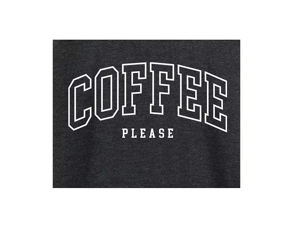 Hybrid Apparel Collegiate Coffee Please Plus Size Graphic Pullover T-Shirt 3