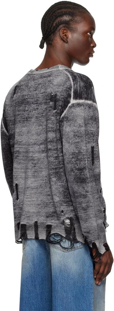 R13 Black Reverse Print Boyfriend Cardigan 3