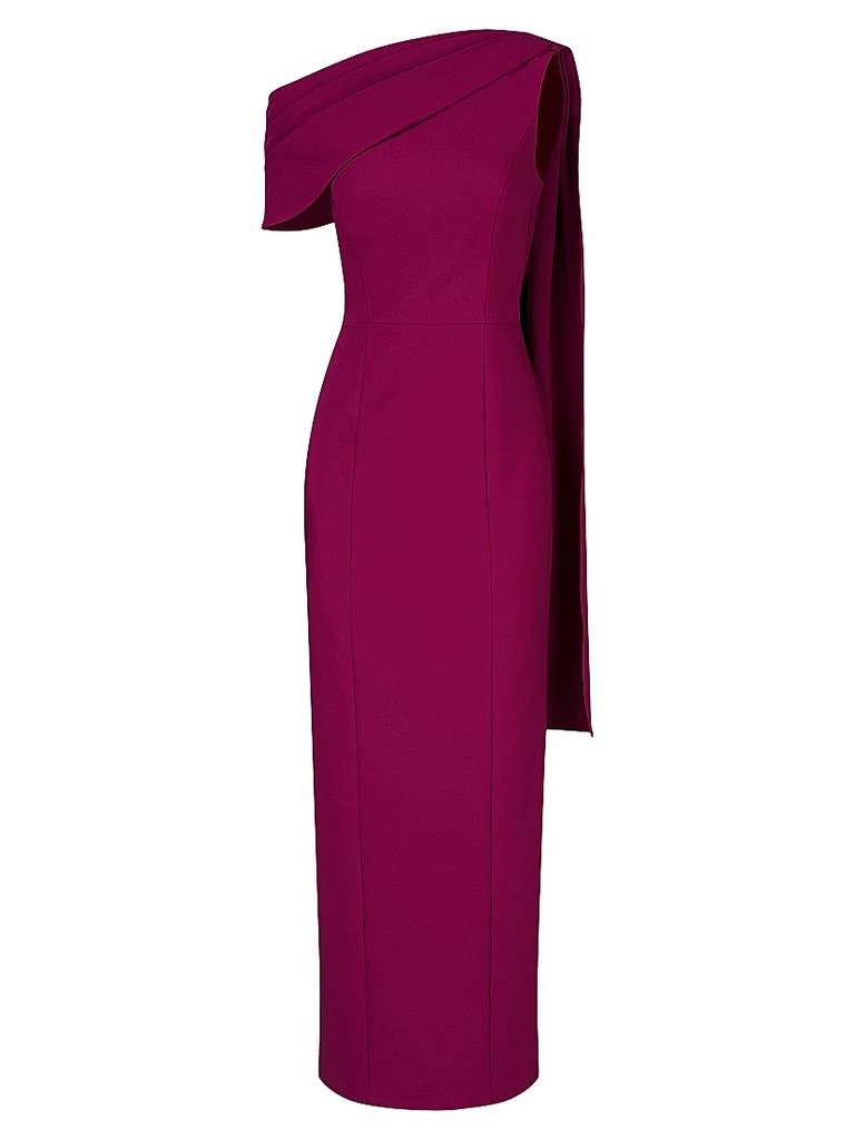navy blue dress for baby girl Kay Unger Dominica Asymmetric Crepe Gown - Dresses & Skirts - Free Shipping