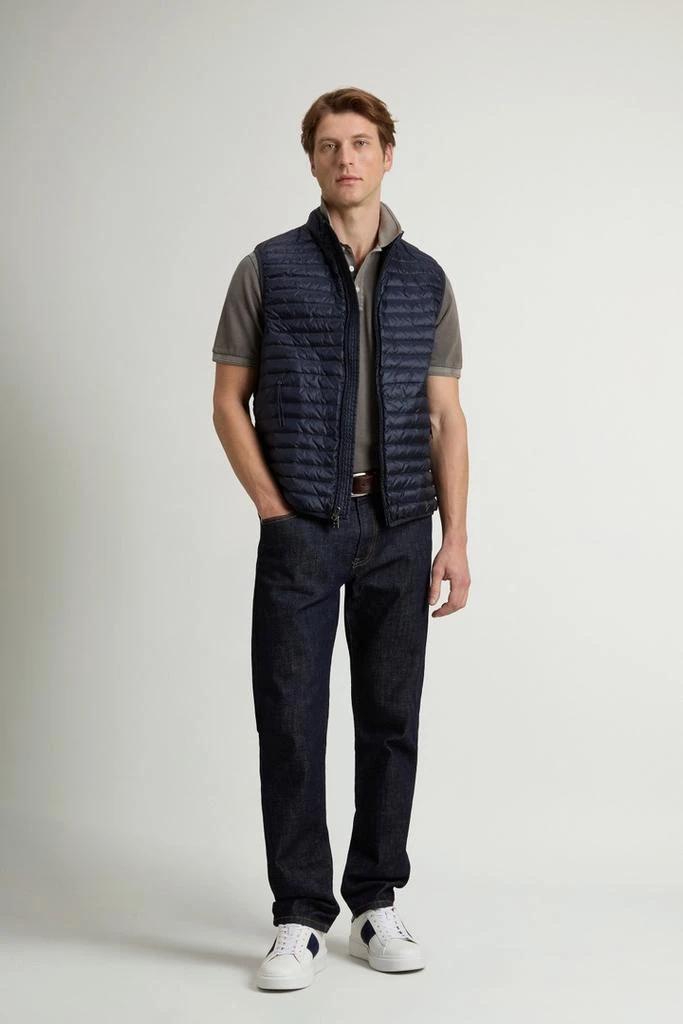 Woolrich Allen Padded Vest in Ripstop Nylon - Men - Gray 2