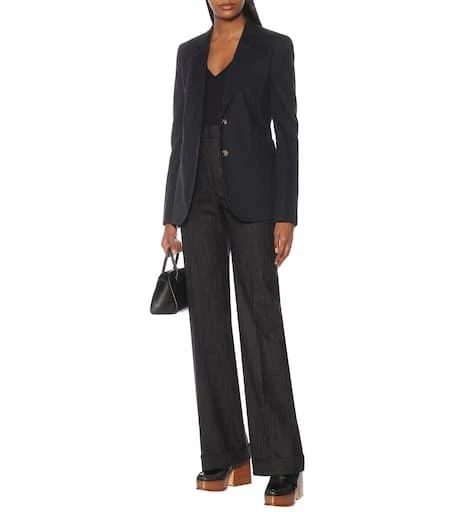 Gabriela Hearst Sophie single-breasted cotton blazer 2