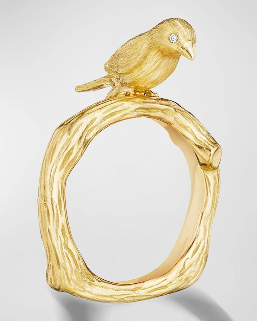 Mimi So 18K Yellow Gold Wonderland Bird Ring 1