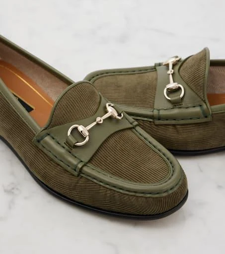 Gucci Horsebit 1953 corduroy loafers 5
