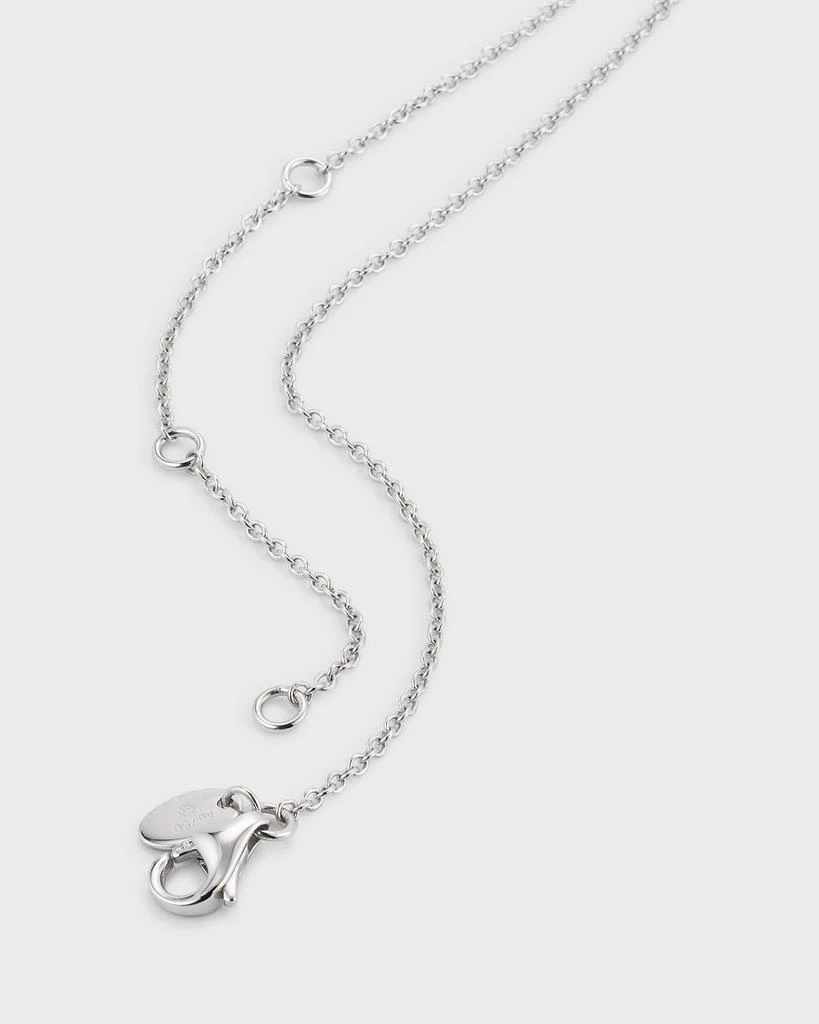 Memoire 18K White Gold Diamond Pendant Necklace, 16-18"L, 0.86tcw 4