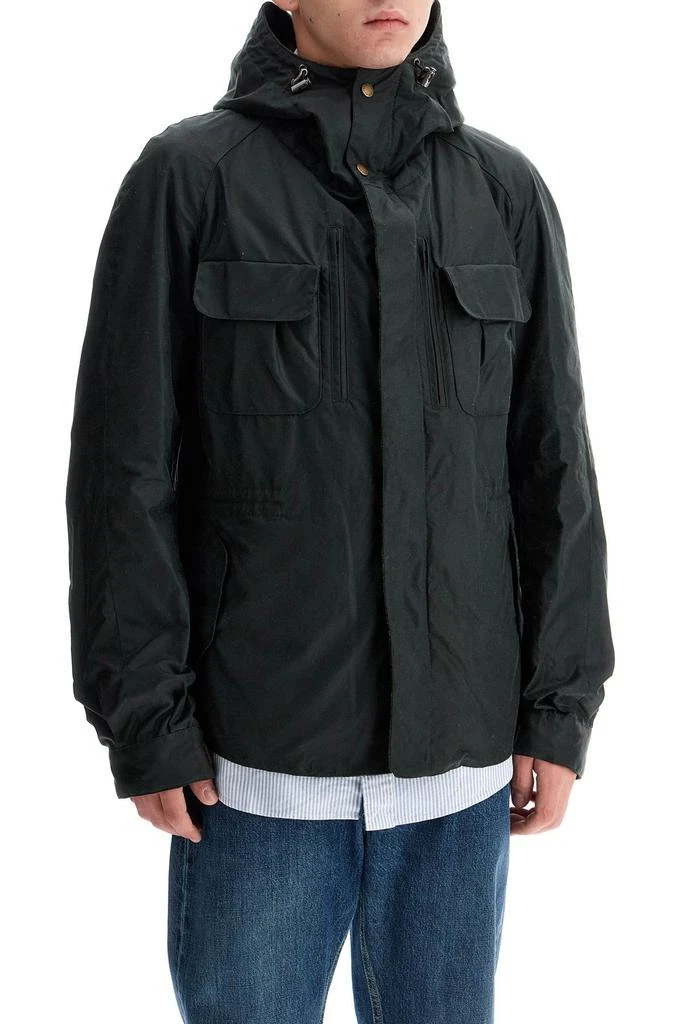 Barbour Raincoat With Waxed Finish 2