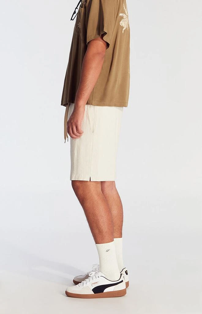 PacSun Cream Russel Linen Volley Shorts 3
