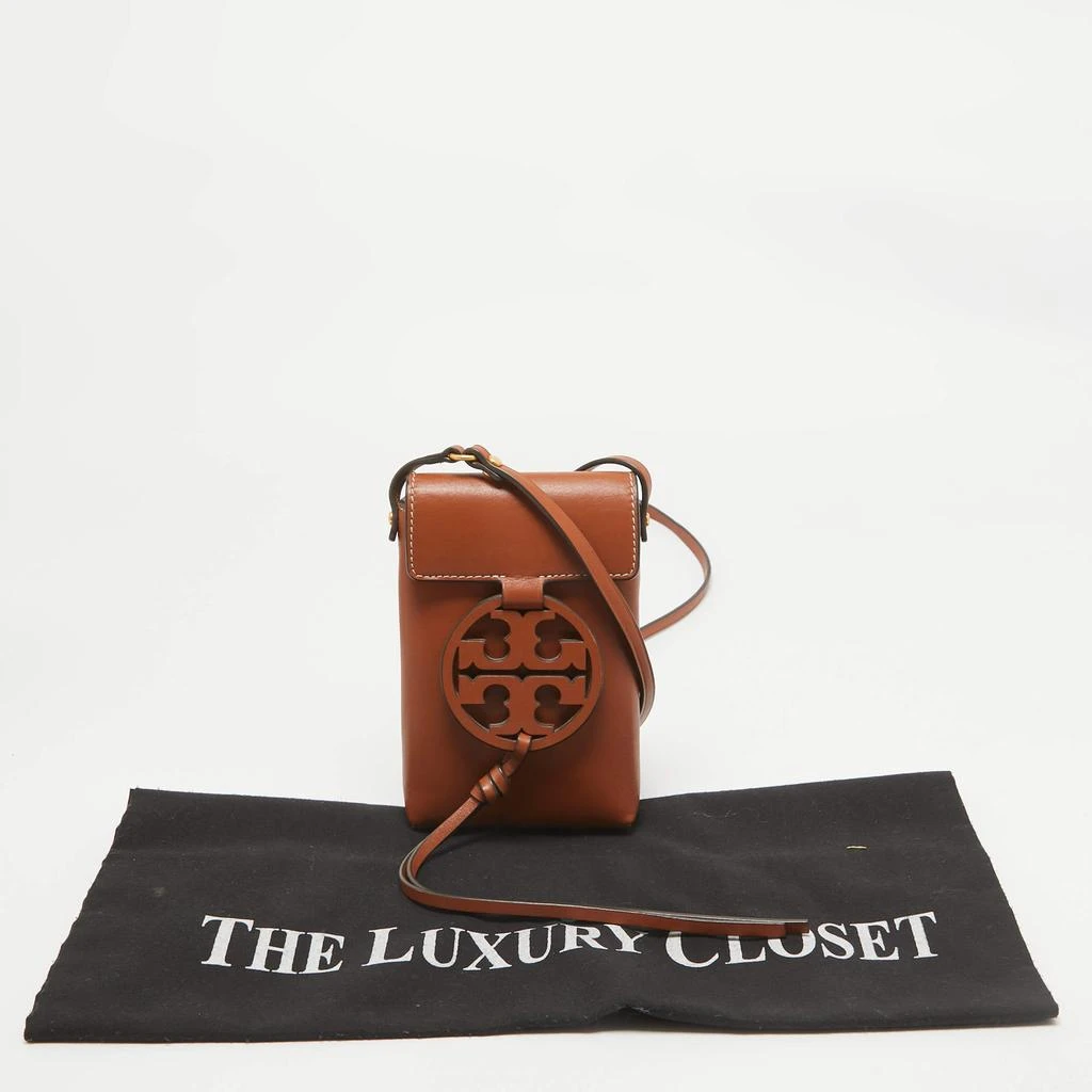Tory Burch Tory Burch Brown Leather Miller Phone Crossbody Bag 10