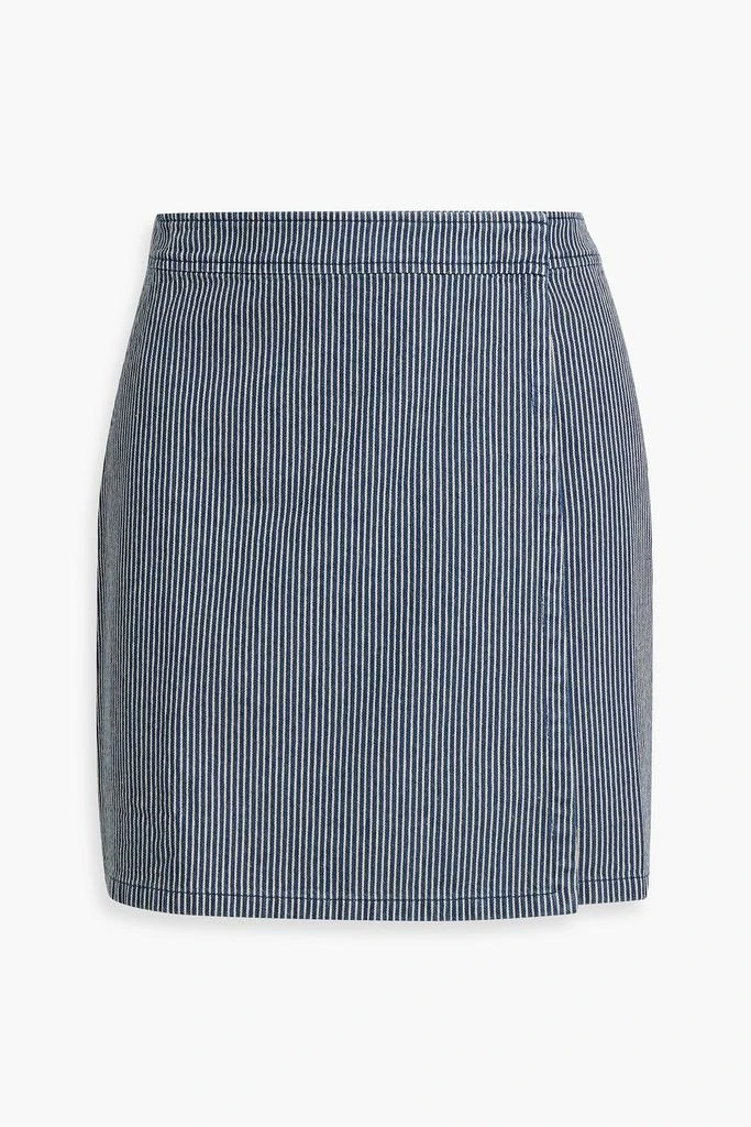 ATM Anthony Thomas Melillo Striped cotton-jacquard mini skirt 1