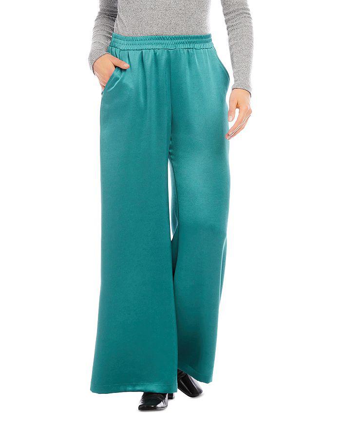 Karen Kane Satin Wide Leg Pants