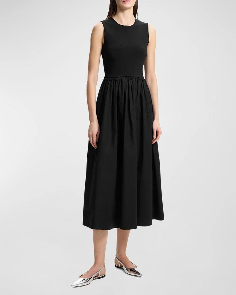 green emerald velvet dress Theory Women's Sleeveless Pleated Volume Dress, Black, 0 at Amazon Women's  Clothing store main image 0