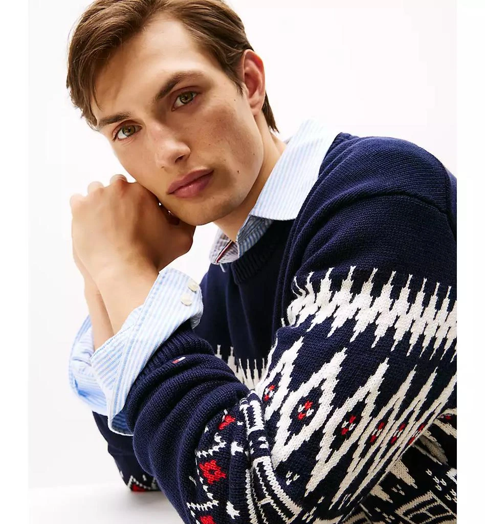 Tommy Hilfiger Men
s Fair Isle Crewneck Sweater 3