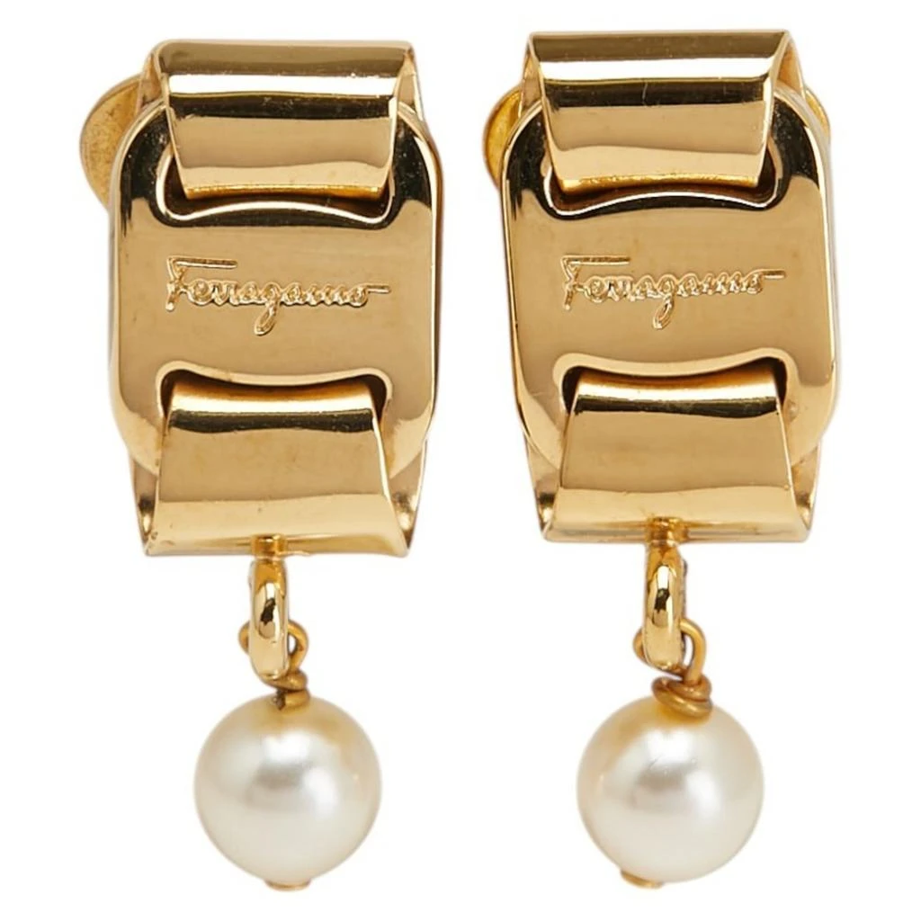 Salvatore Ferragamo Clip Earrings (Pre-Owned) 2