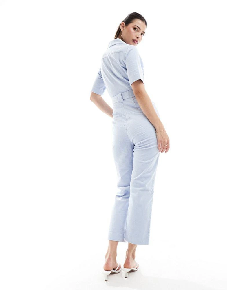 & Other Stories & Other Stories belted  jumpsuit in light blue 3