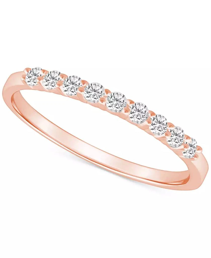 Macy's Diamond Wedding Band (1/4 ct. t.w.) in 14k Gold 1