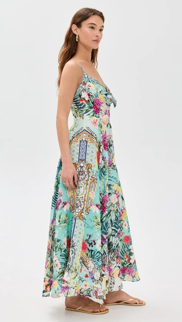 Camilla Long Dress with Tie Front 3