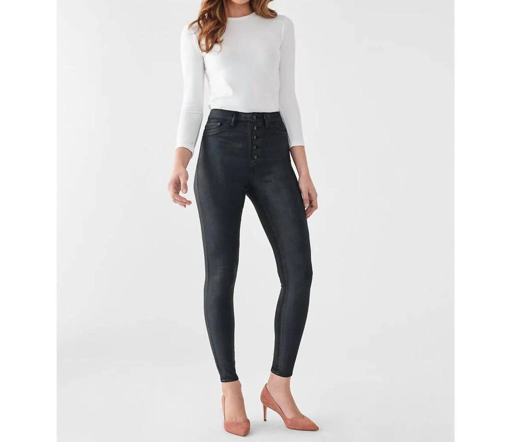 DL1961 - Women's Chrissy Ultra High Rise Instasculpt Ankle Skinny In Graphite 1