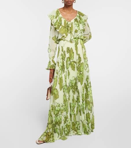 ETRO Printed ruffle-embellished top 2