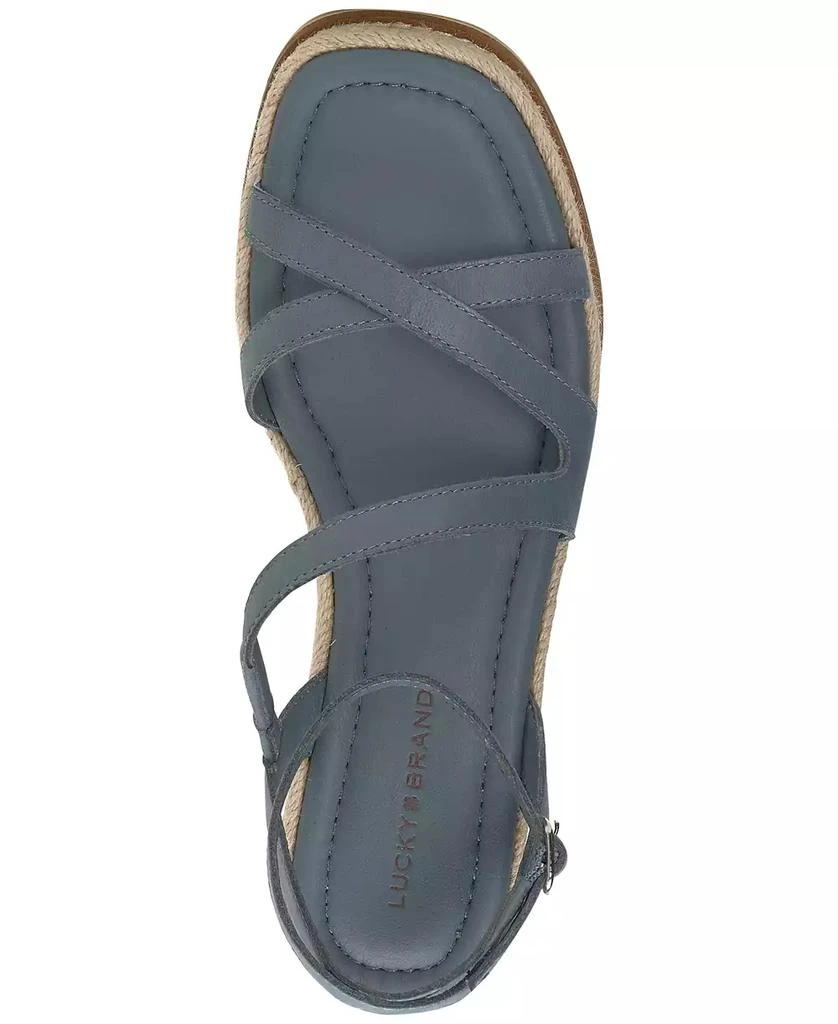 Lucky Brand Women's Carolie Strappy Espadrille Wedge Sandals 4