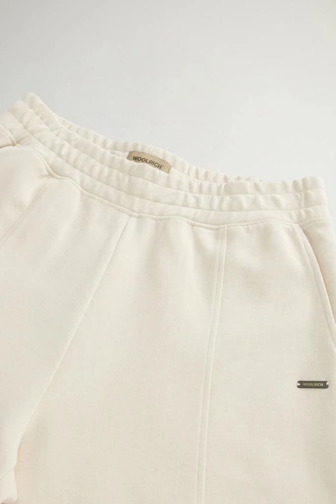 Woolrich Wide-Leg Pants in Cotton-Blend Interlock - Women - White 4