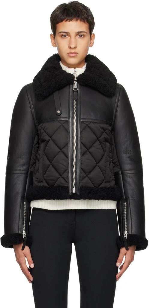 Mackage Black Tulip Shearling Jacket 1