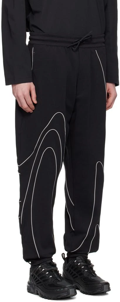 Y-3 Black Piped Track Pants 2