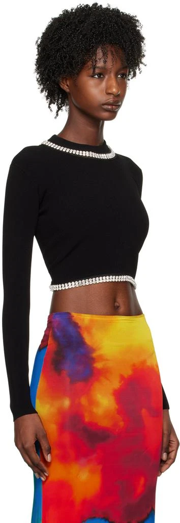 Paco Rabanne Black Cropped Sweater 2