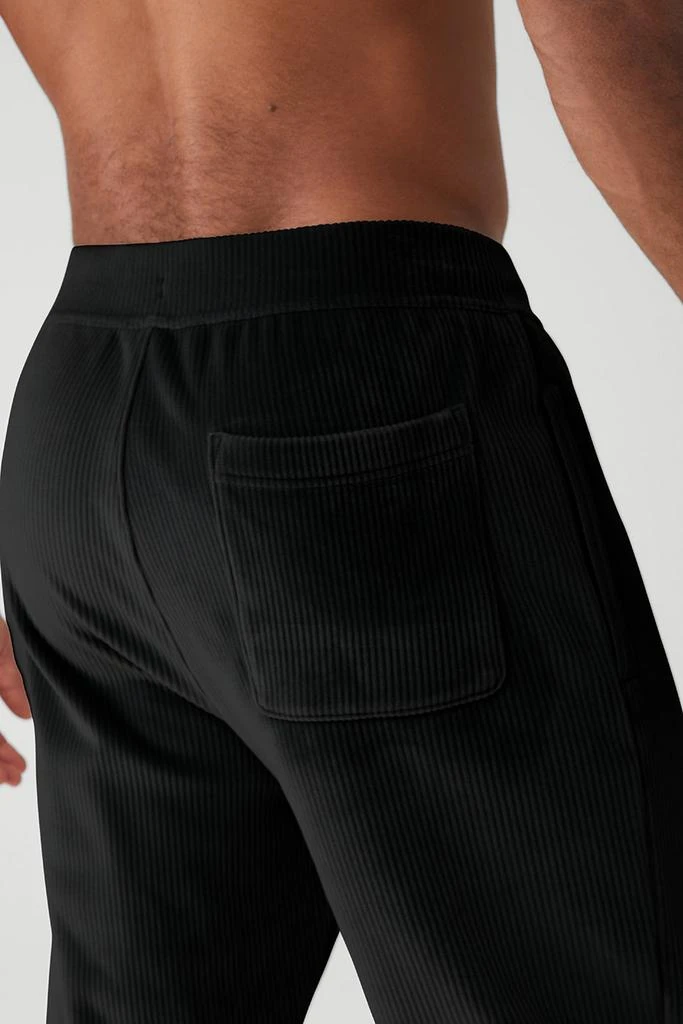 Alo Velour Baller Pant - Black 4