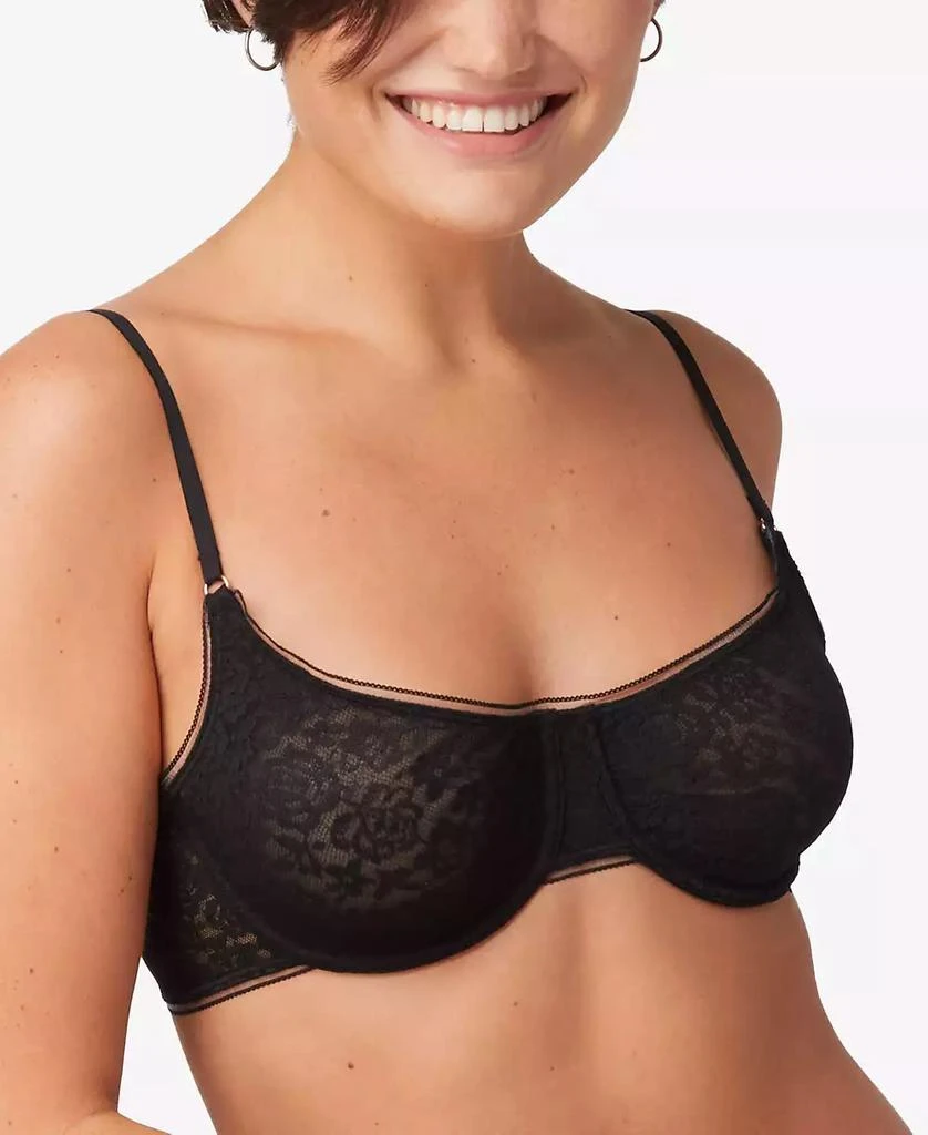 Maidenform Pure Comfort Stretch Lace Demi Underwire Bra DM202C 1