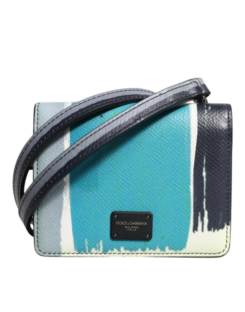 Dolce 
Gabbana Leather DG Logo Bifold Card Holder Men
s Wallet (Pre-Owned)