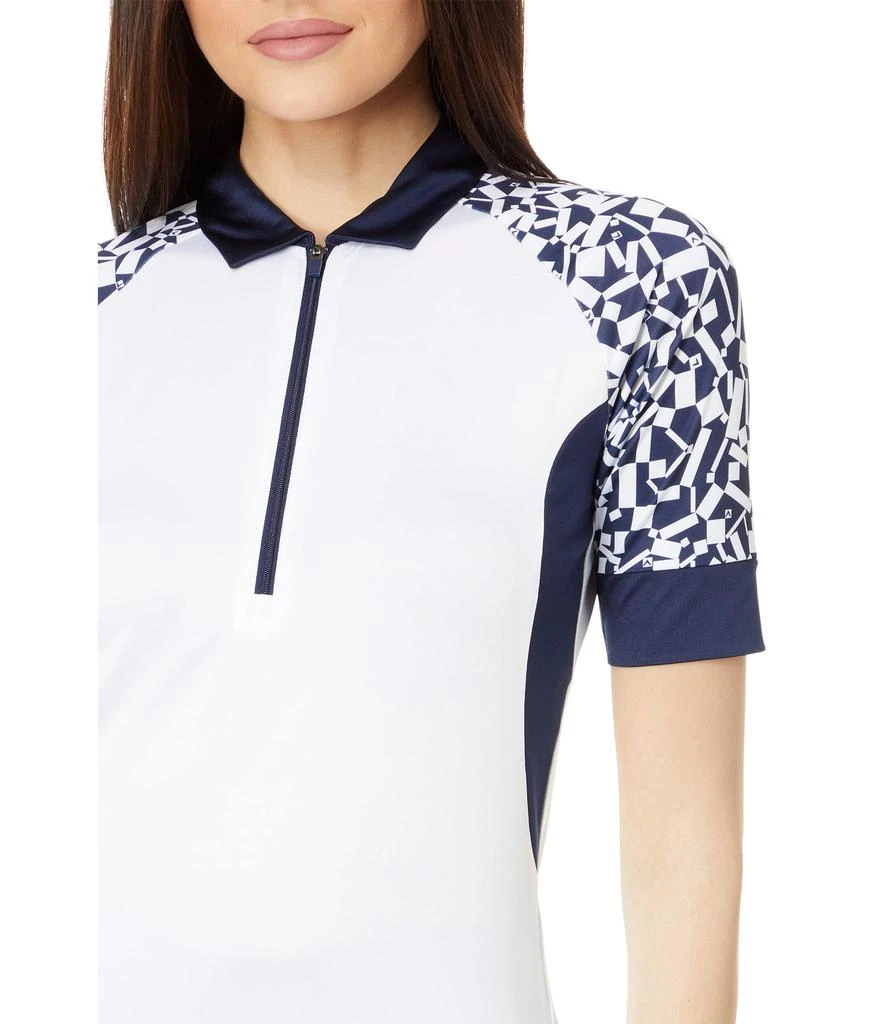 Callaway Two-Tone Geo 1/2-Sleeve Zip Polo 3