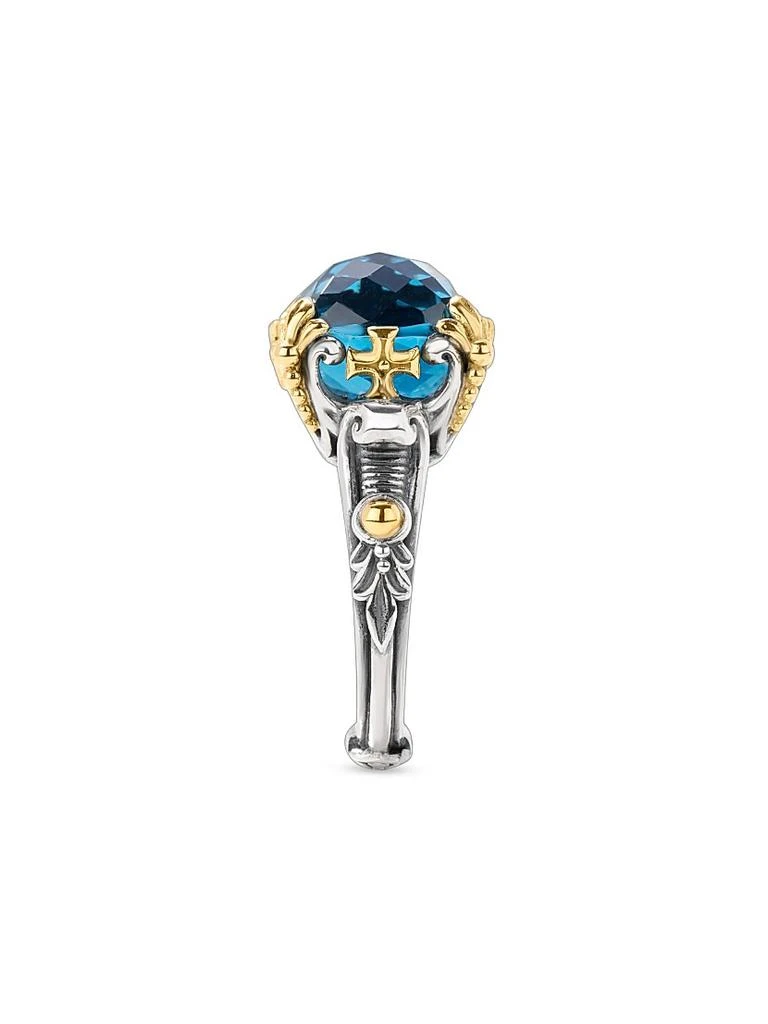 Konstantino Anthos Sterling Silver, 18K Yellow Gold & Blue Spinel Ring 2
