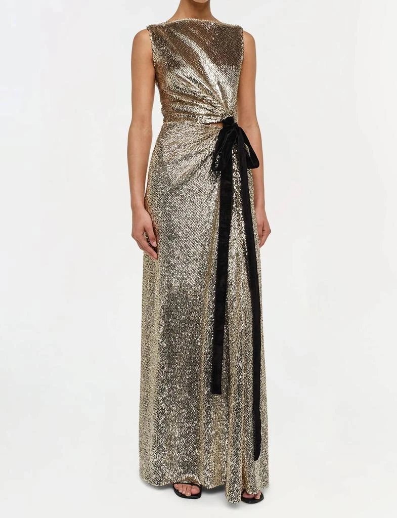 SIMKHAI Simkhai - Felicity Draped Sequin Gown