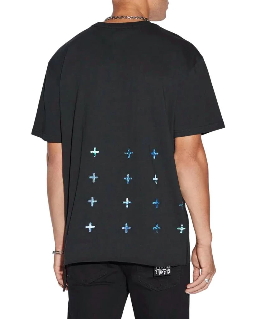 Ksubi Space Palm Biggie Tee In Jet Black 2