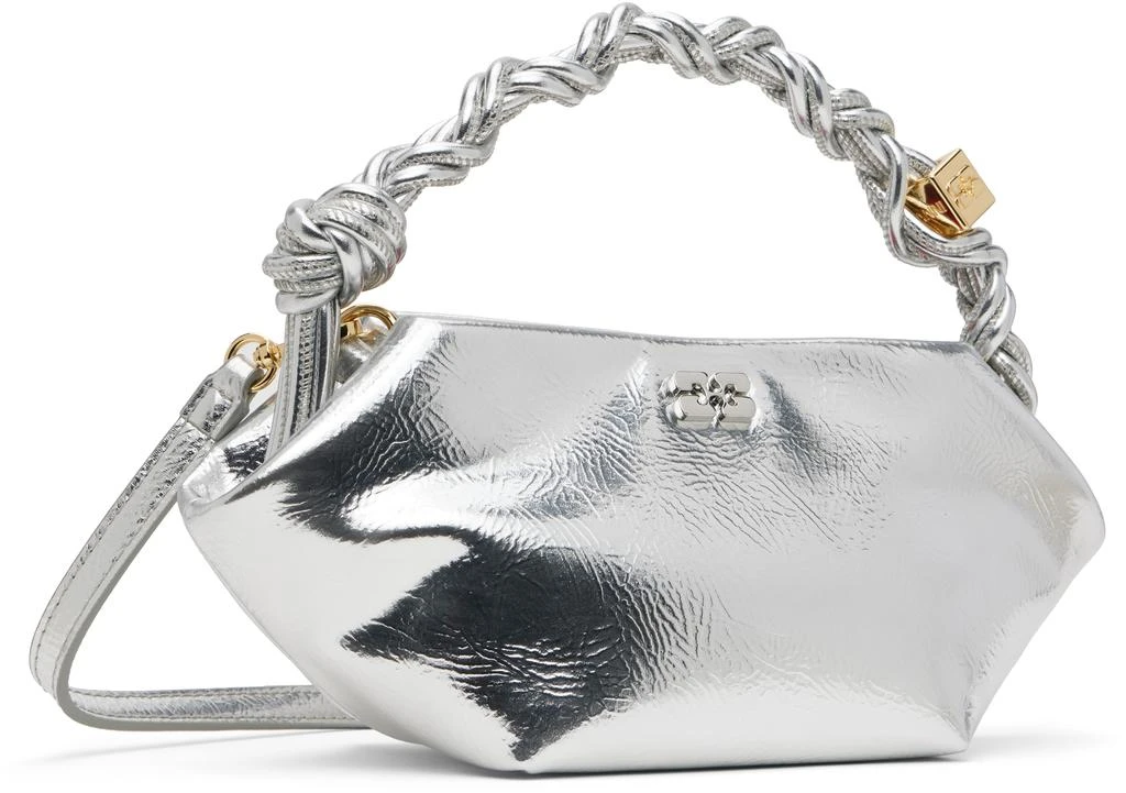 Ganni Silver Mini Bou Bag 2