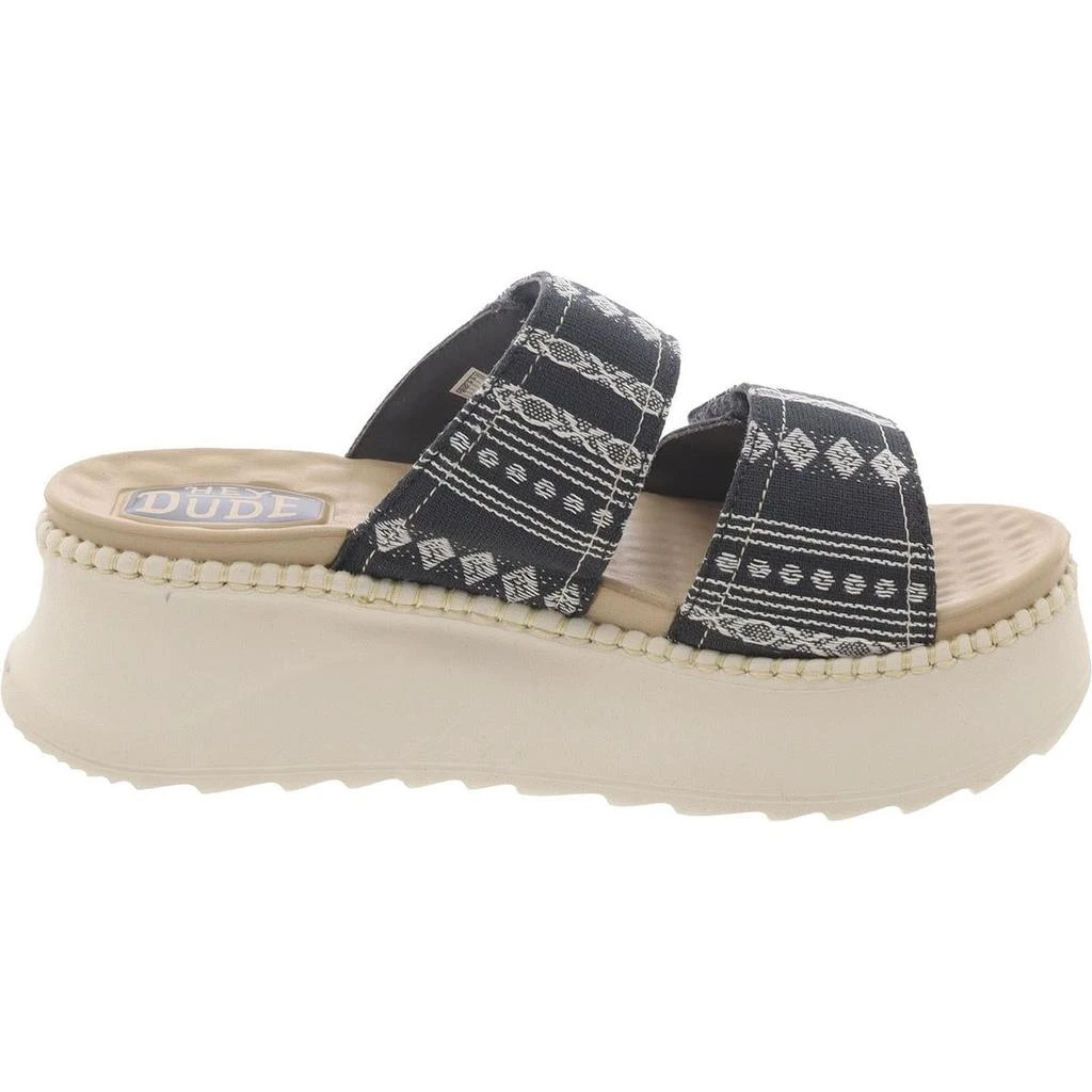 Hey Dude Delray Womens Slip On Wedge Slide Sandals 3