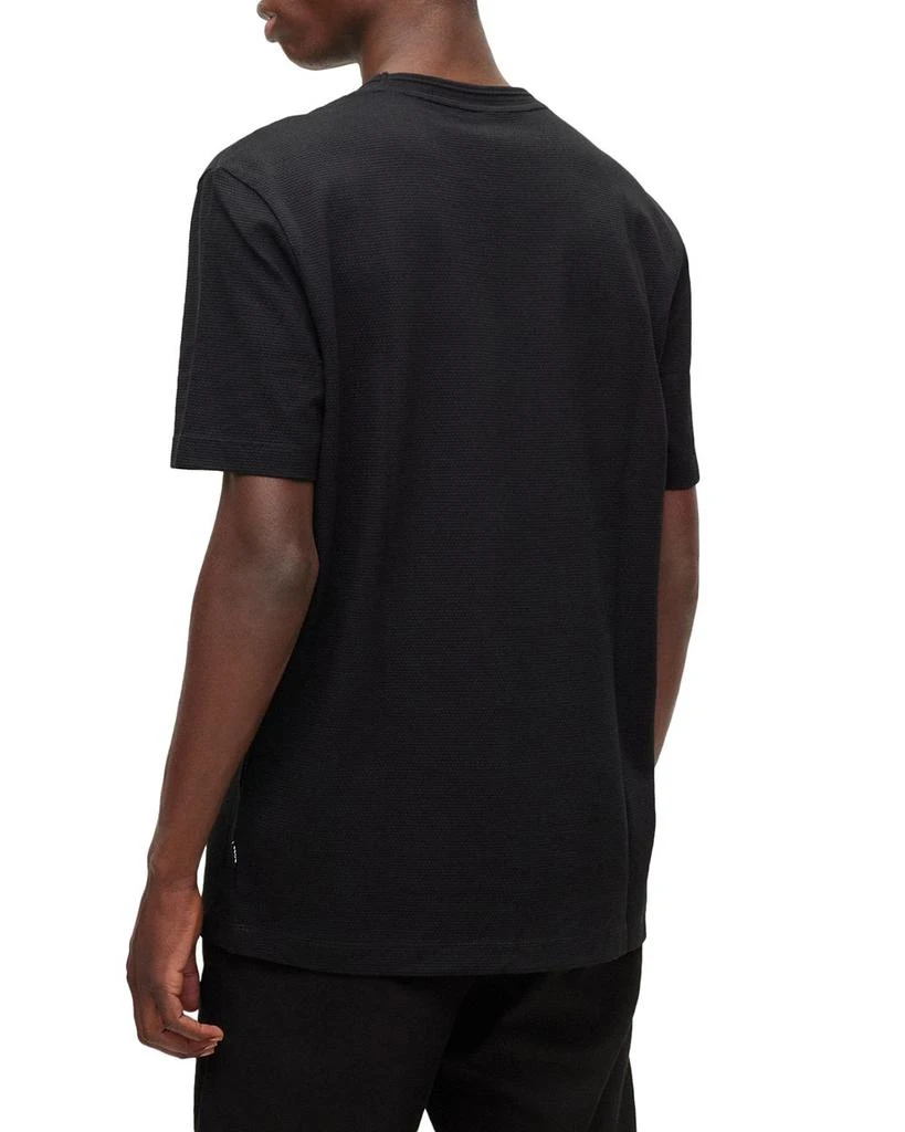 Hugo Boss Tiburt Regular Fit Textured Short Sleeve Tee 3