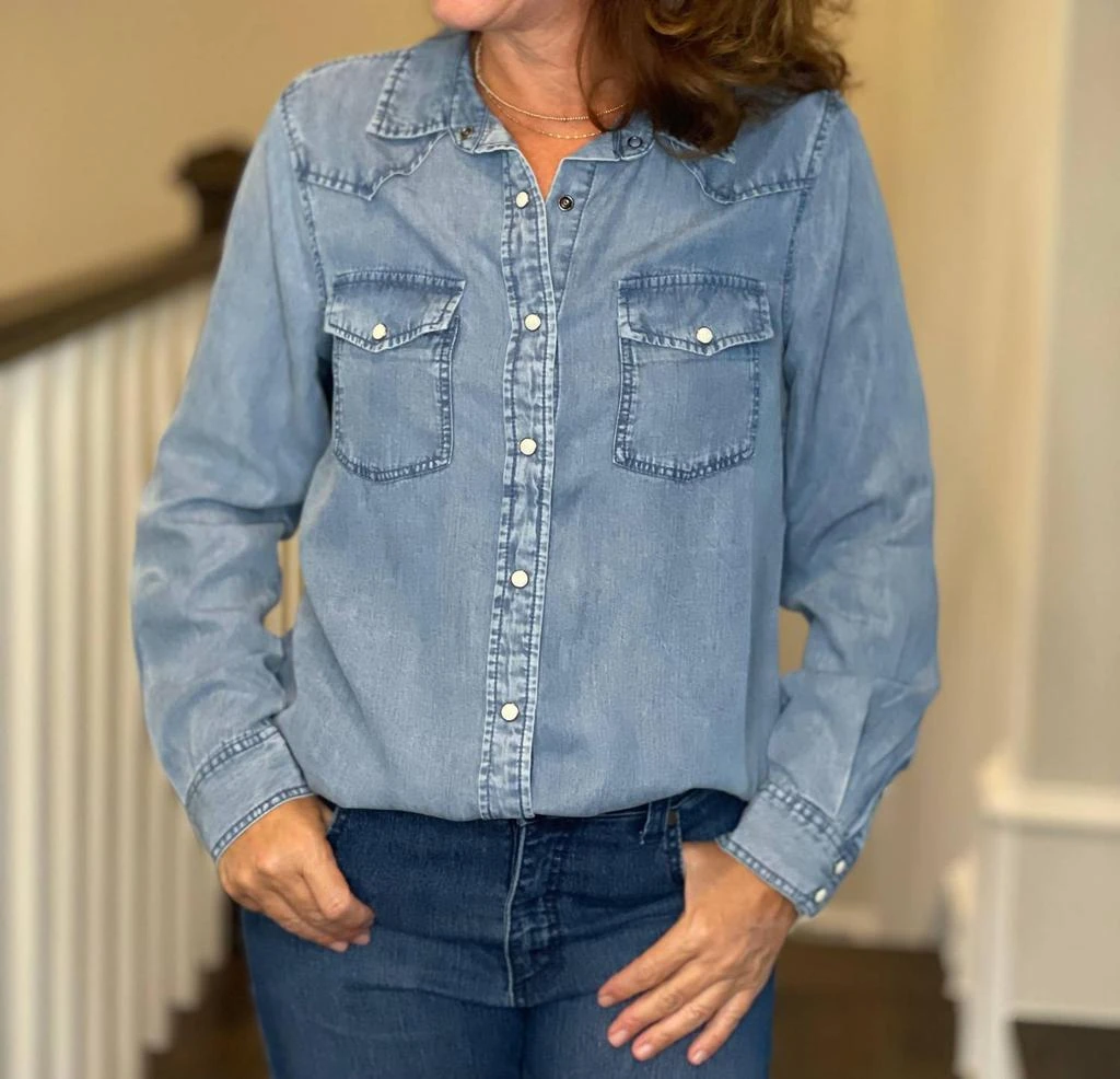 Velvet Heart Velvet Heart - Raquel Tencel Denim Shirt 1