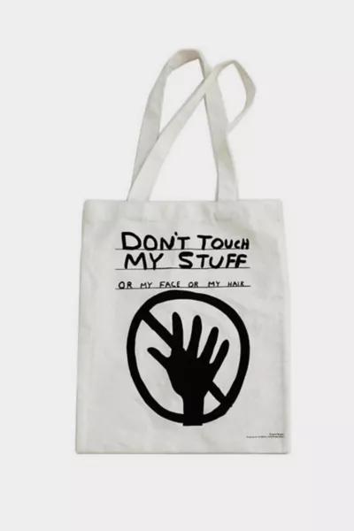 THIRD DRAWER DOWN Third Drawer Down Don't Touch My Stuff Tote Bag x David Shrigley