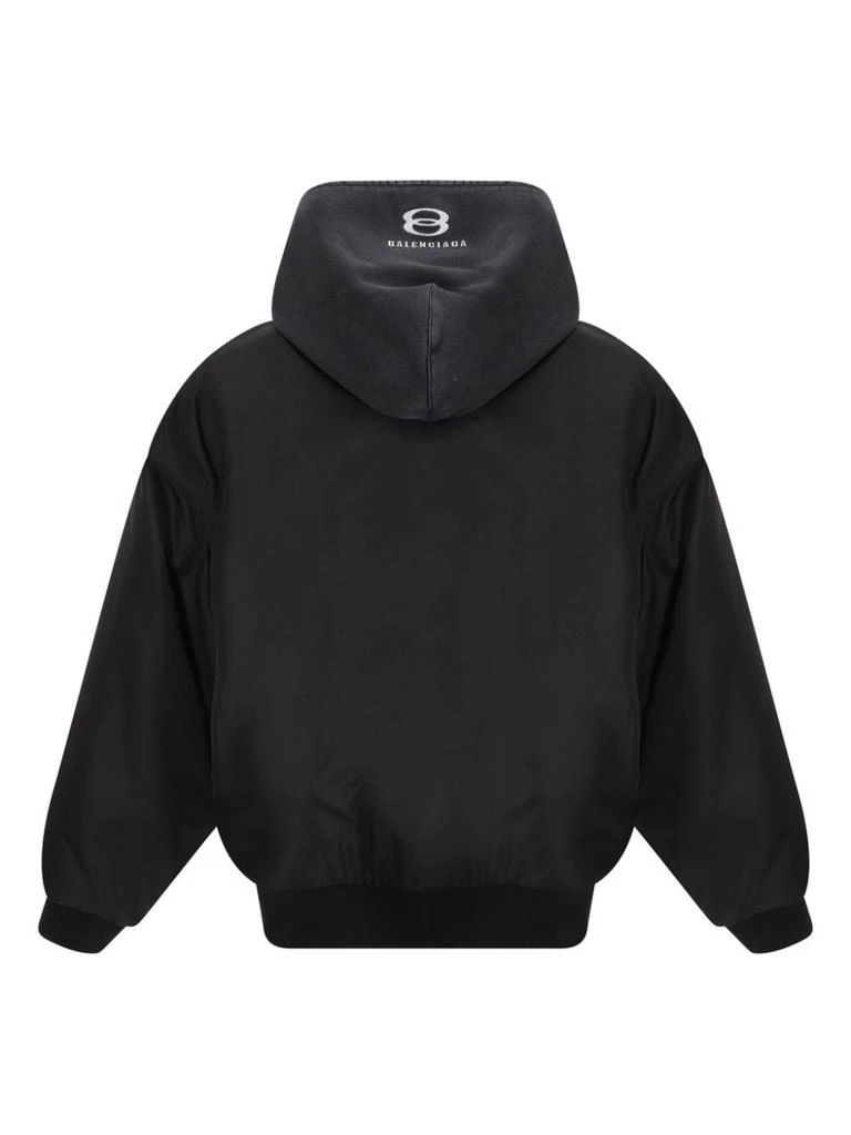 Balenciaga BLACK BOMBER WITH HOOD 2