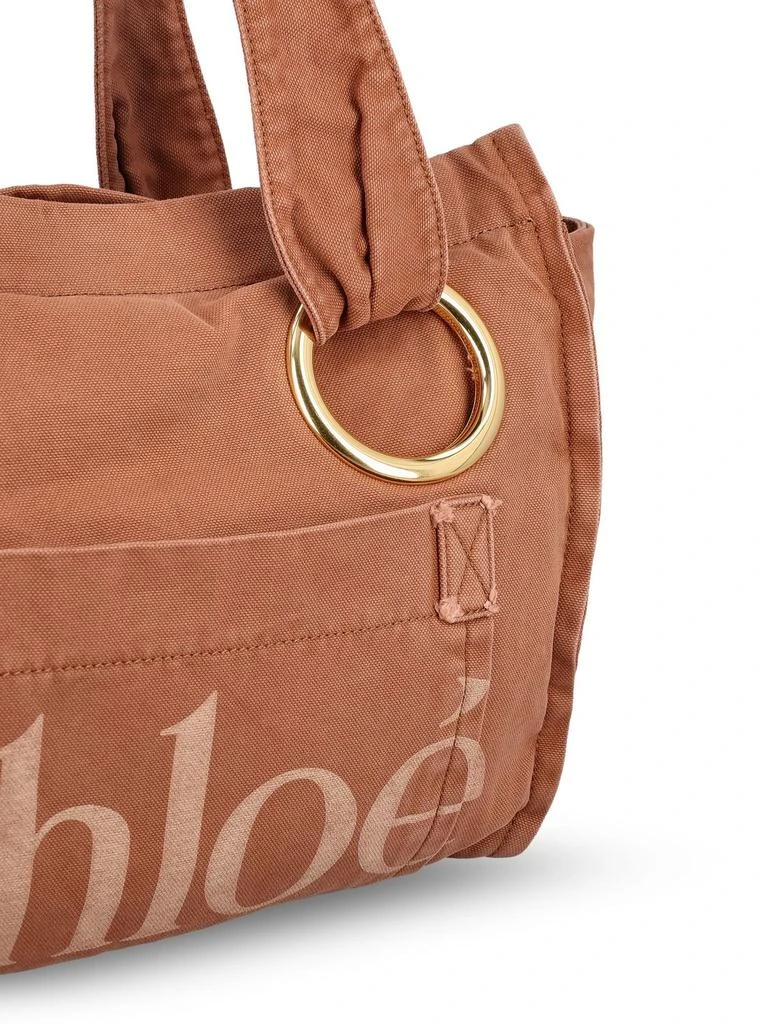 Chloé Chloé Logo Printed Tote Bag 4