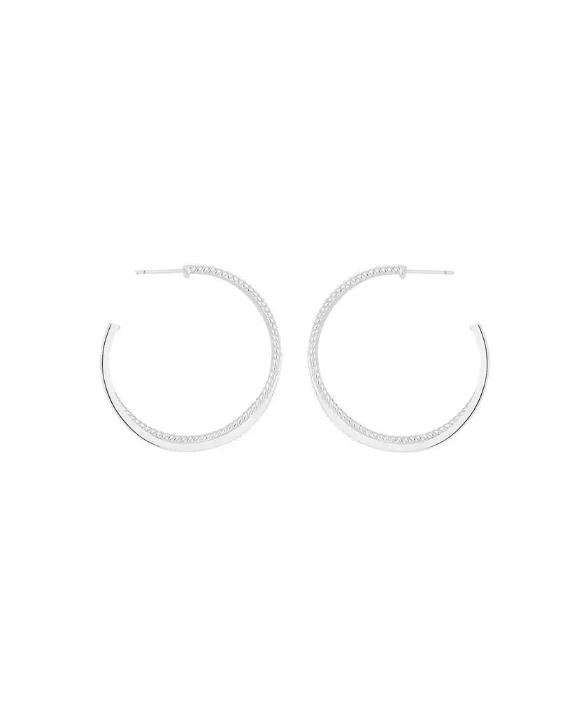 And Now This Crystal Twisted Rope C Hoop Earrings 2