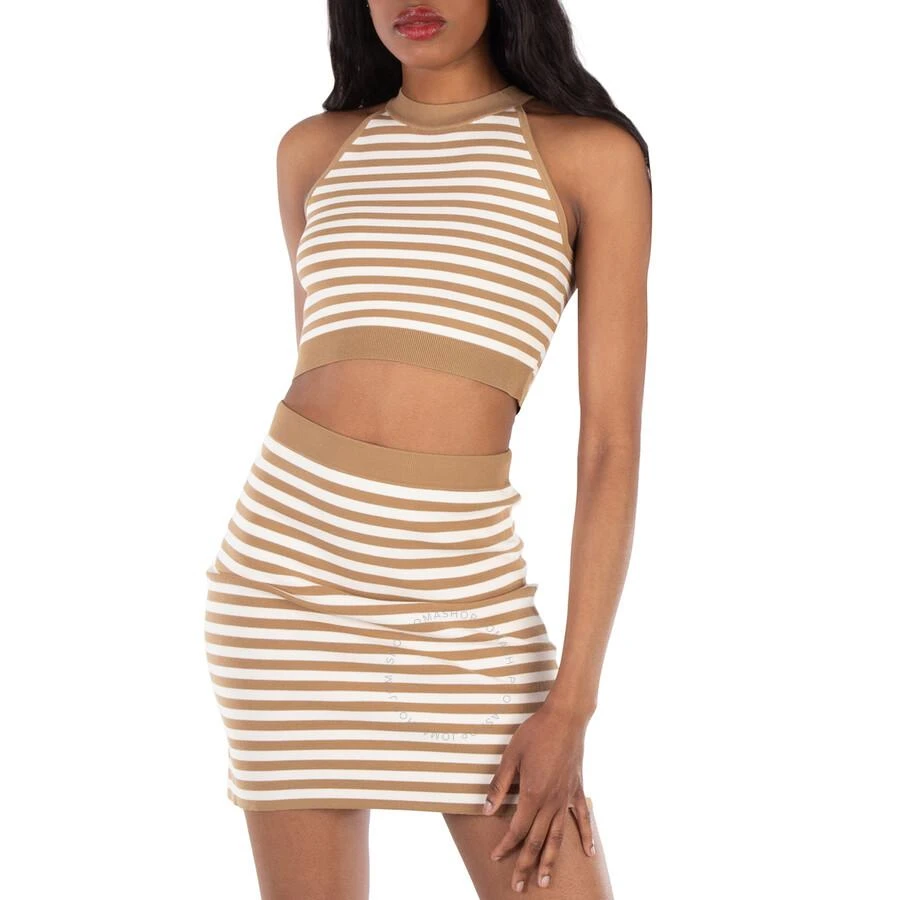Max Mara Tenna Striped Jacquard Halter Top 2