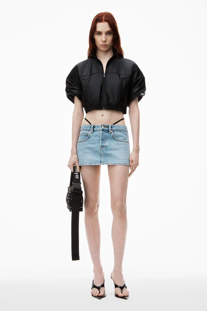 Alexander Wang Mini Skirt with Pre-Styled Logo Thong 1