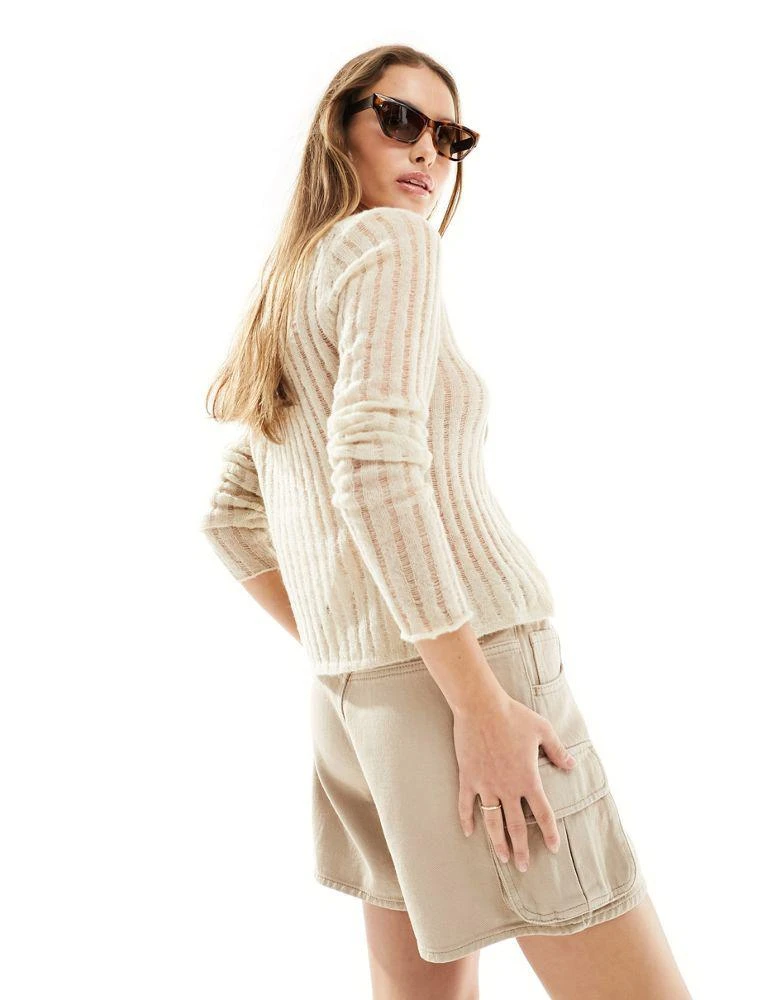 PacSun PacSun mid rise cargo shorts in tan 5