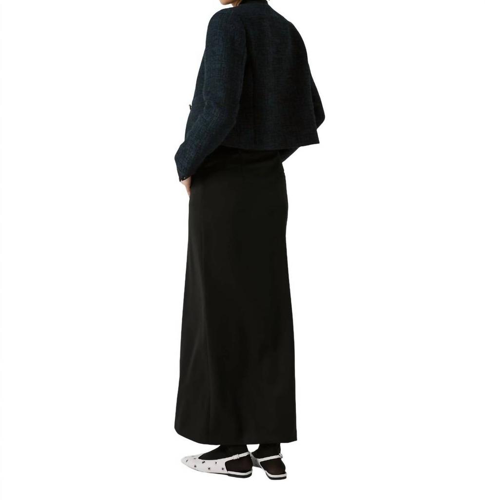 BEATRICE B Beatrice .B - Long Pencil Wool Twill Skirt