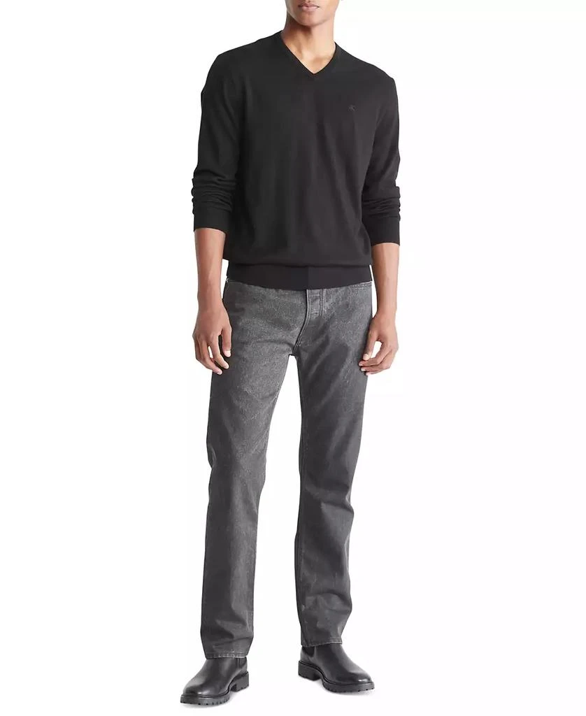 Calvin Klein Men's Regular-Fit V-Neck Sweater 4