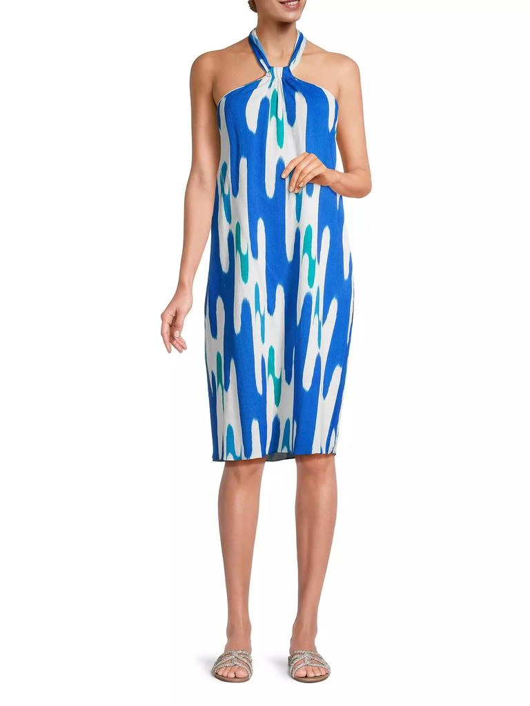 Natori Lido Geometric Halter Dress 2