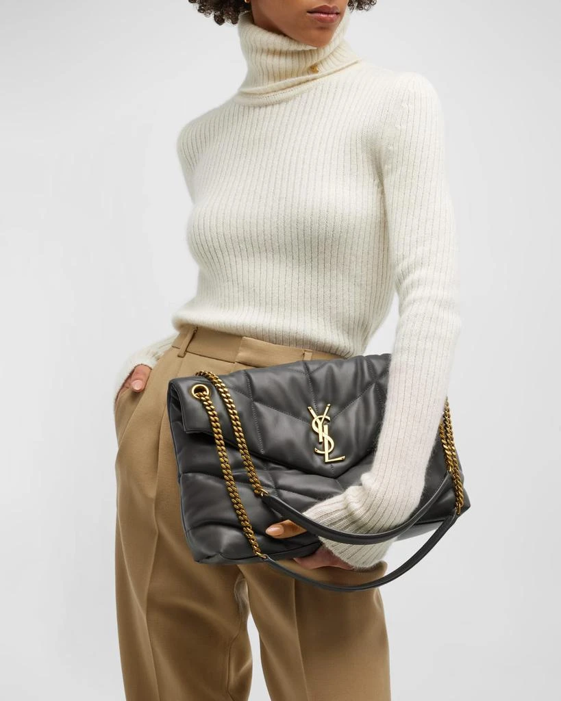 Yves Saint Laurent Lou Puffer Medium YSL Shoulder Bag in Quilted Leather 5