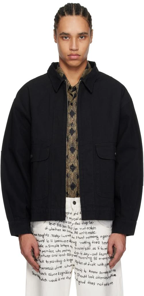 Glass Cypress Black Canvas Jacket 1