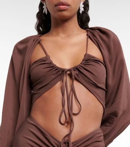Christopher Esber Ruched crop top 4